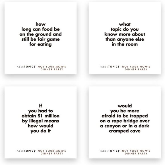 TableTopics Not Your Mom’s Dinner Party Conversation Cards for Adults - Picture 5 of 6